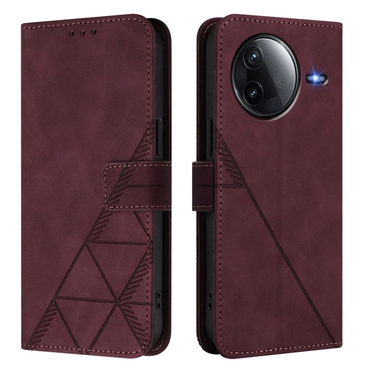 For Redmi K80 / K80 Pro Crossbody 3D Embossed Flip Leather Phone Case