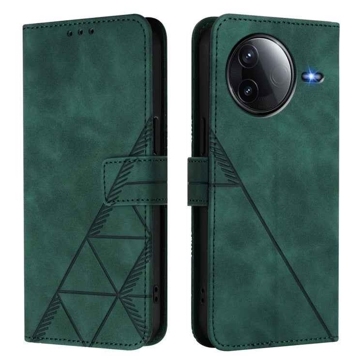 For Redmi K80 / K80 Pro Crossbody 3D Embossed Flip Leather Phone Case