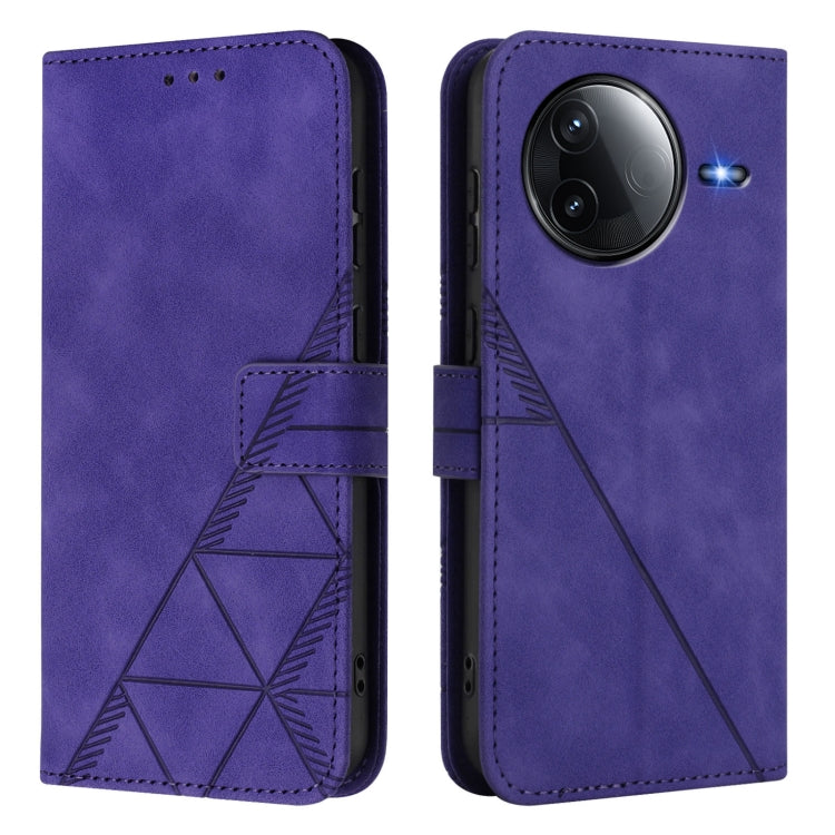 For Redmi K80 / K80 Pro Crossbody 3D Embossed Flip Leather Phone Case