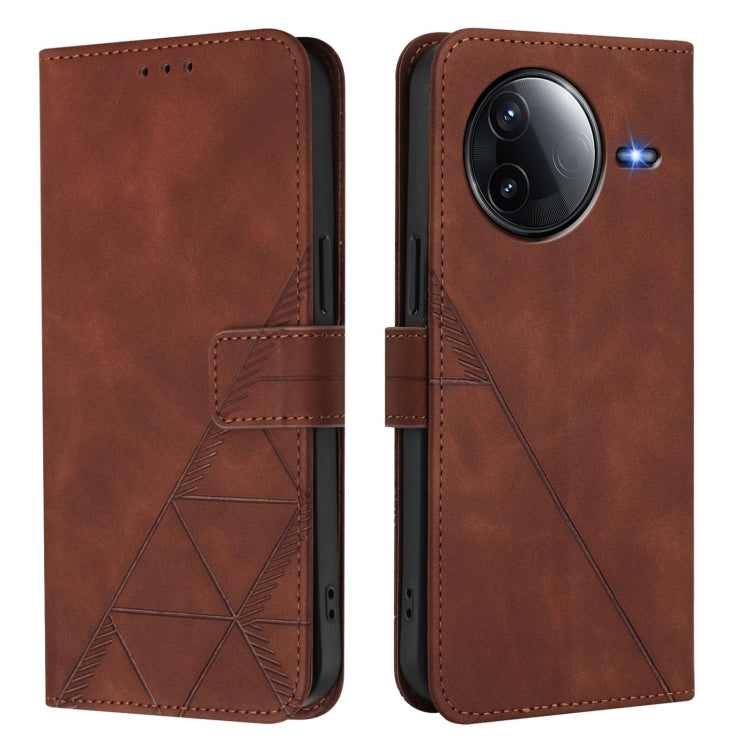 For Redmi K80 / K80 Pro Crossbody 3D Embossed Flip Leather Phone Case