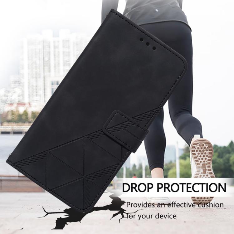 For Redmi Note 14 Pro 4G Crossbody 3D Embossed Flip Leather Phone Case