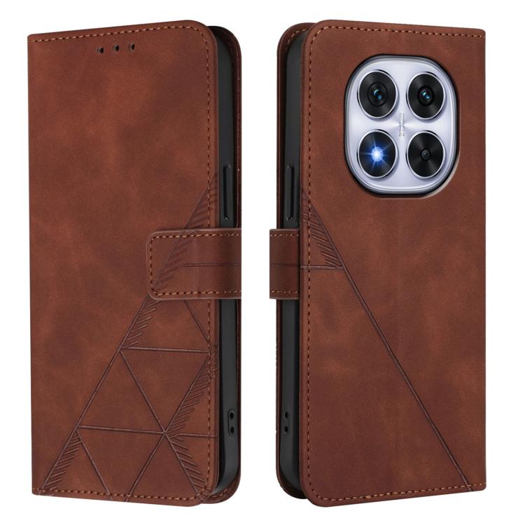 For Redmi Note 14 Pro 4G Crossbody 3D Embossed Flip Leather Phone Case