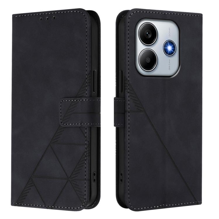 For Redmi Note 14 5G Global Crossbody 3D Embossed Flip Leather Phone Case