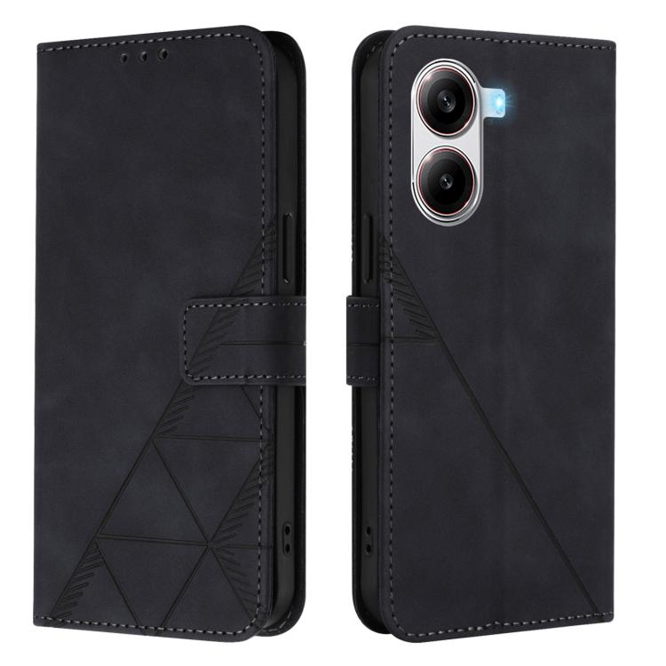 For Redmi Turbo 4 Crossbody 3D Embossed Flip Leather Phone Case