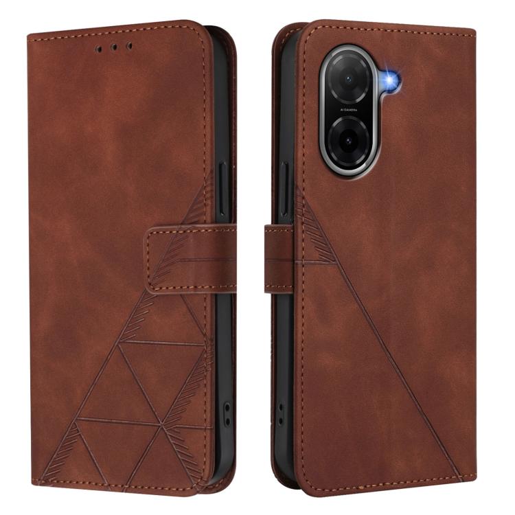 For Redmi A5 4G 171.7mm Crossbody 3D Embossed Flip Leather Phone Case