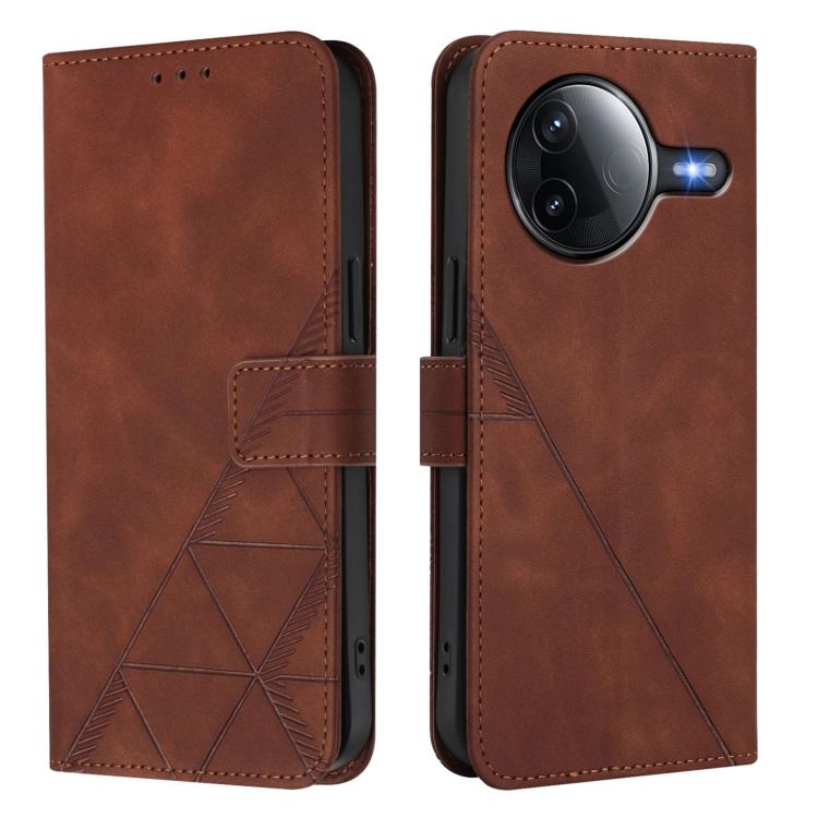 For Redmi K80 5G / K80 Pro 5G Crossbody 3D Embossed Flip Leather Phone Case