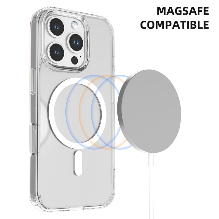 For iPhone 16 Pro Max Mutural Ice Series MagSafe Magnetic TPU Phone Case - Transparent