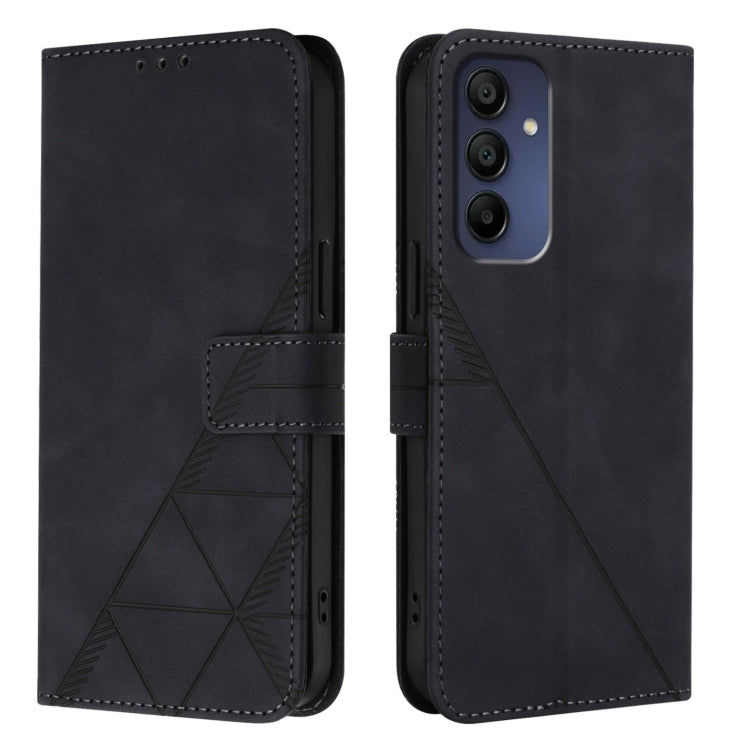 For Samsung Galaxy A16 5G Crossbody 3D Embossed Flip Leather Phone Case