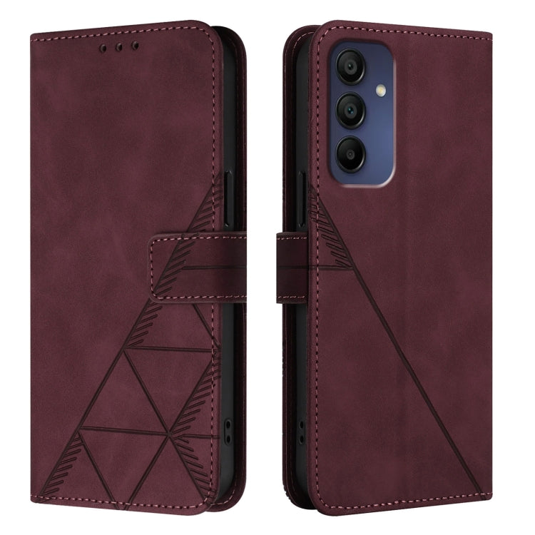 For Samsung Galaxy A16 5G Crossbody 3D Embossed Flip Leather Phone Case