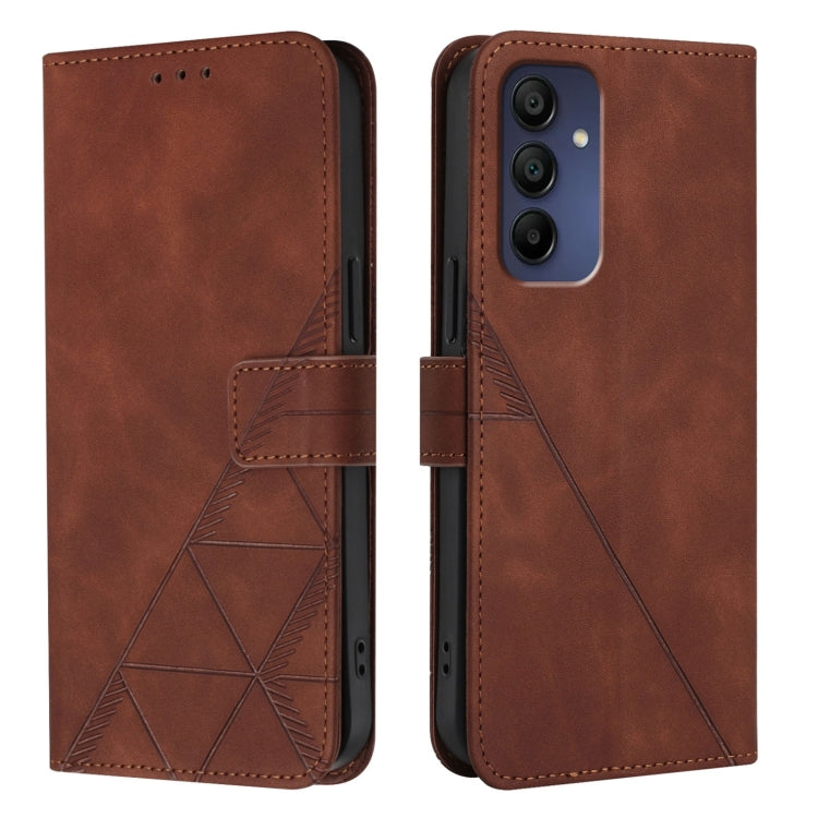 For Samsung Galaxy A16 5G Crossbody 3D Embossed Flip Leather Phone Case