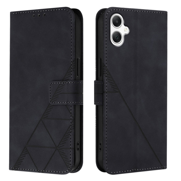 For Samsung Galaxy A06 4G Crossbody 3D Embossed Flip Leather Phone Case