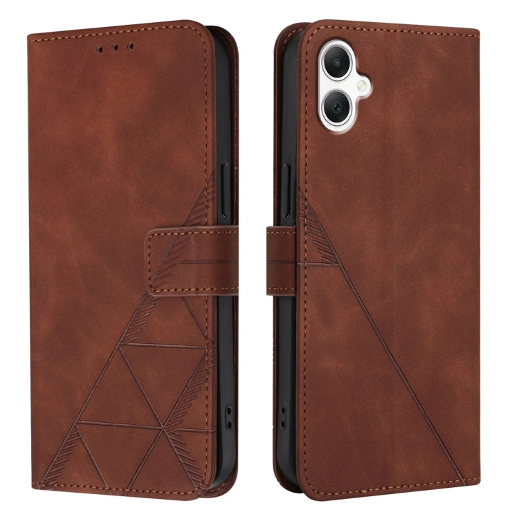 For Samsung Galaxy A06 4G Crossbody 3D Embossed Flip Leather Phone Case