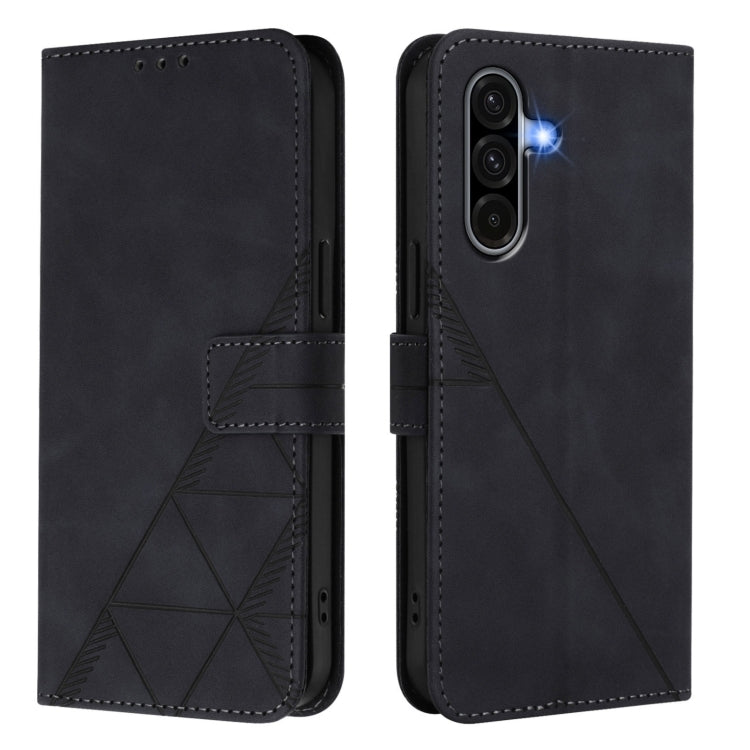 For Samsung Galaxy A56 5G Global Crossbody 3D Embossed Flip Leather Phone Case