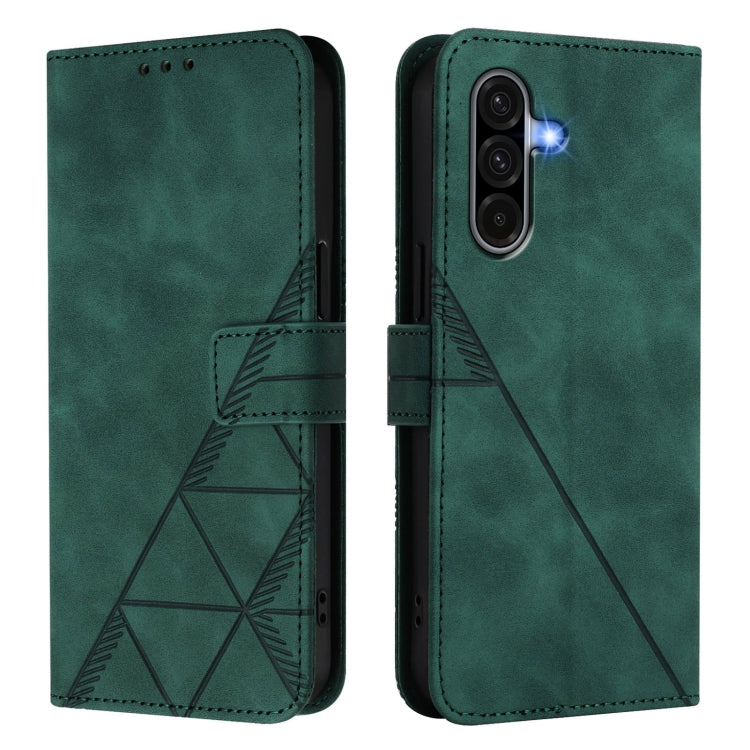 For Samsung Galaxy A56 5G Global Crossbody 3D Embossed Flip Leather Phone Case