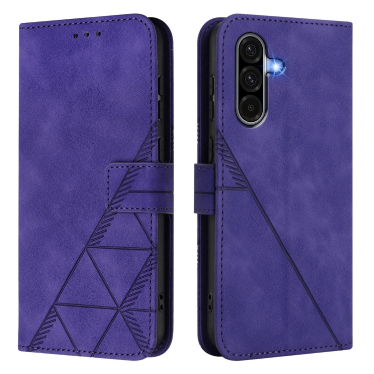 For Samsung Galaxy A56 5G Global Crossbody 3D Embossed Flip Leather Phone Case