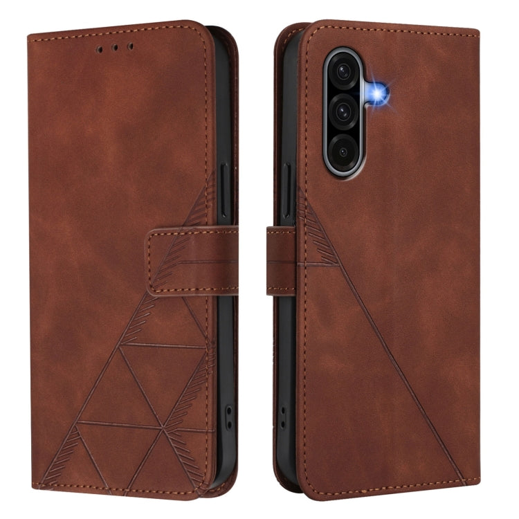 For Samsung Galaxy A56 5G Global Crossbody 3D Embossed Flip Leather Phone Case