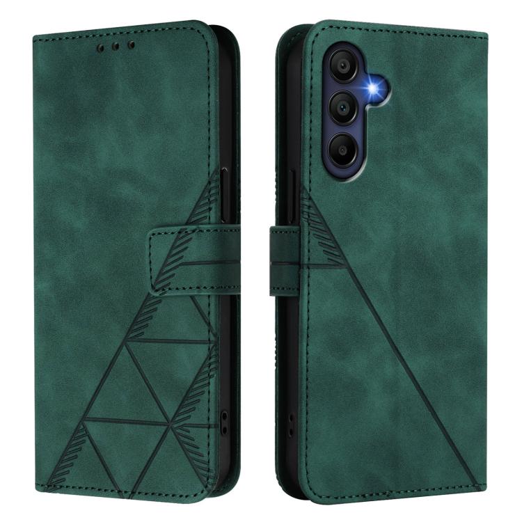 For Samsung Galaxy A17 5G Crossbody 3D Embossed Flip Leather Phone Case