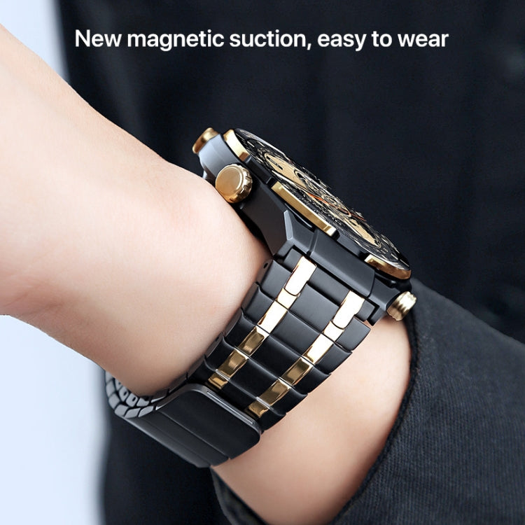 22mm AP Style Chain Magnetic Buckle Stainless Steel Watch Band