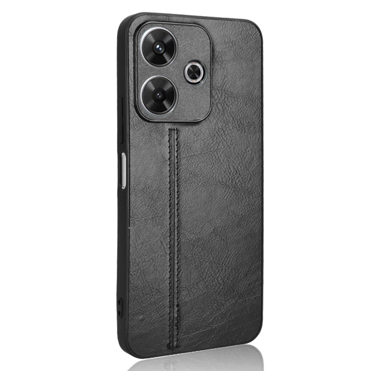 For Redmi 13 4G / Redmi Note 13R 5G Cow Pattern Sewing Back Cover Phone Case