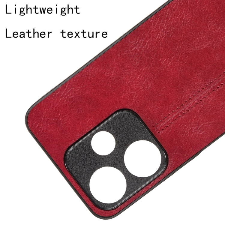 For Redmi 13 4G / Redmi Note 13R 5G Cow Pattern Sewing Back Cover Phone Case