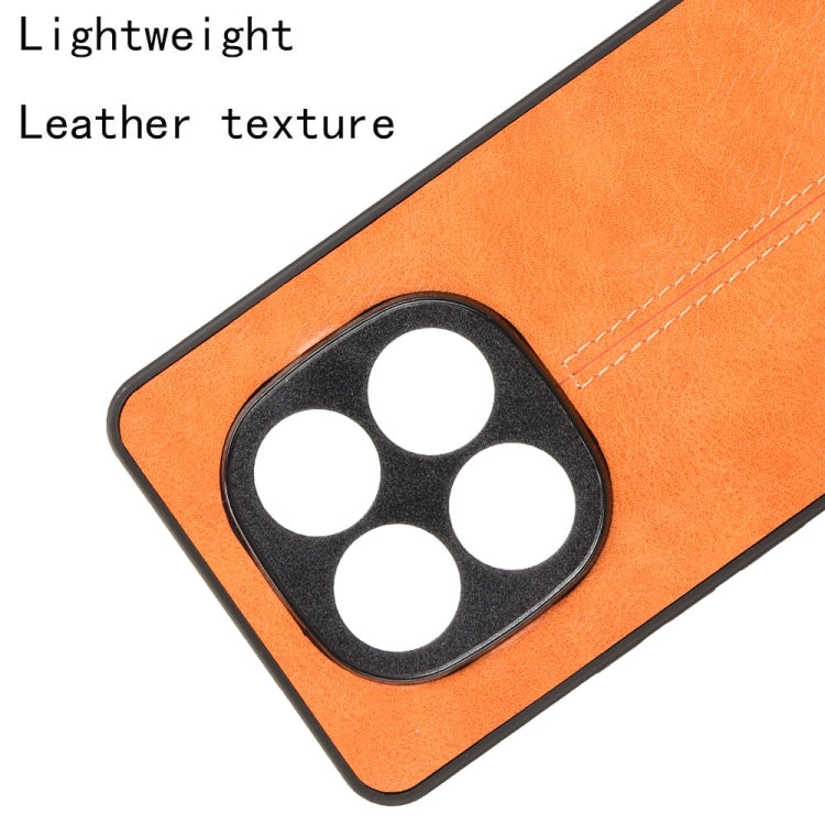 For Redmi Note 14 Pro 5G Cow Pattern Sewing Back Cover Phone Case