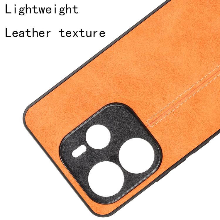 For Redmi Note 14 4G 163.25mm Cow Pattern Sewing Back Cover Phone Case