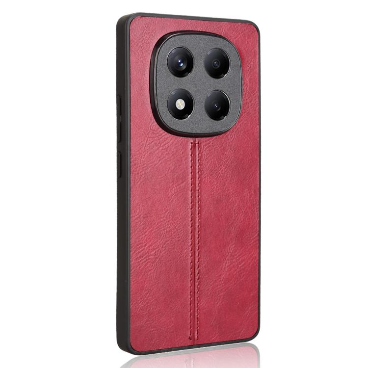 For Redmi Note 14 Pro 4G Cow Pattern Sewing Back Cover Phone Case
