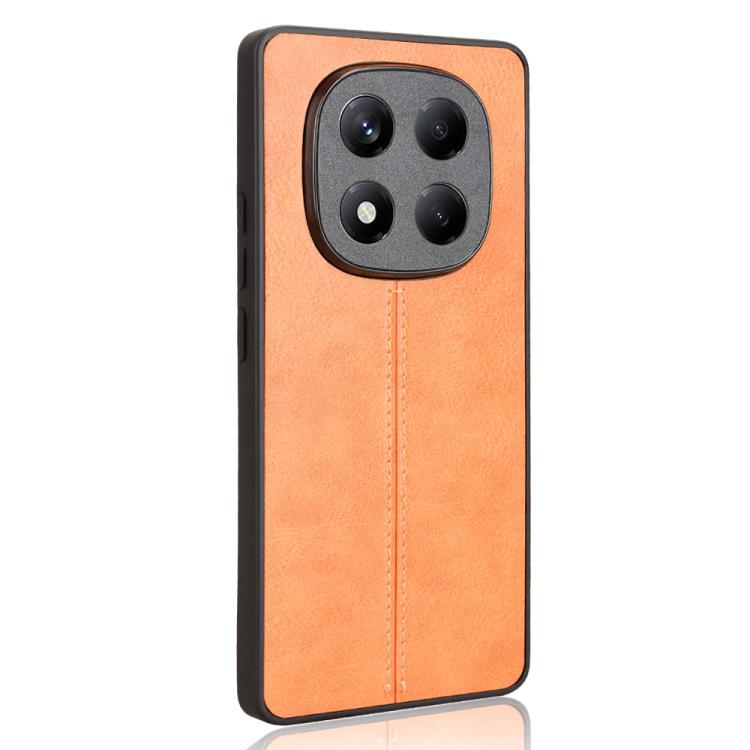 For Redmi Note 14 Pro 4G Cow Pattern Sewing Back Cover Phone Case
