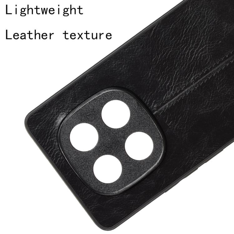 For Redmi Note 14 Pro 4G Cow Pattern Sewing Card Bag Phone Case