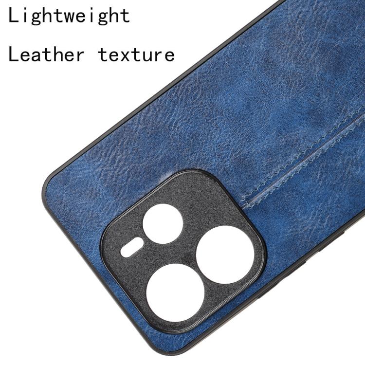 For Redmi Note 14 4G 163.25mm Cow Pattern Sewing Card Bag Phone Case