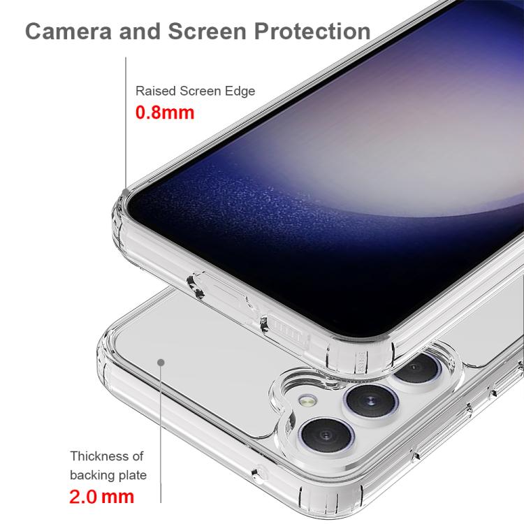 For Samsung Galaxy A56 5G Scratchproof Acrylic TPU Phone Case - Transparent