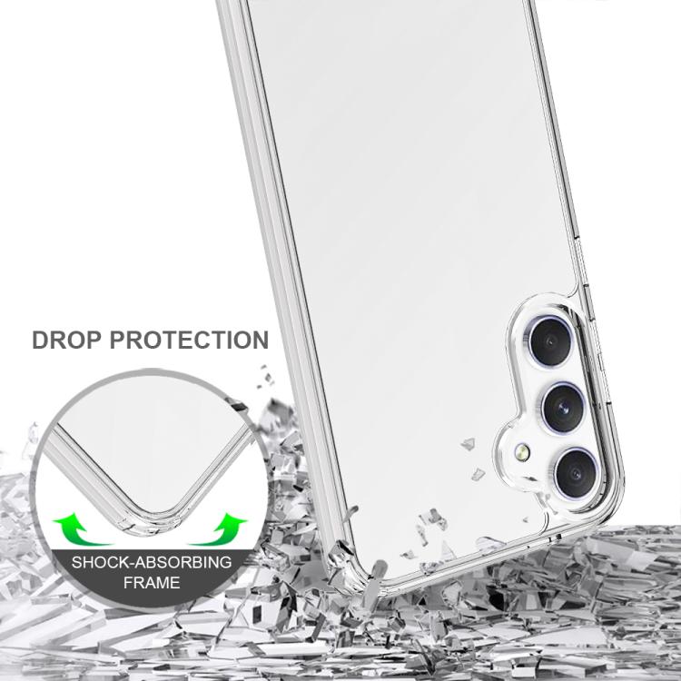 For Samsung Galaxy A56 5G Scratchproof Acrylic TPU Phone Case - Transparent