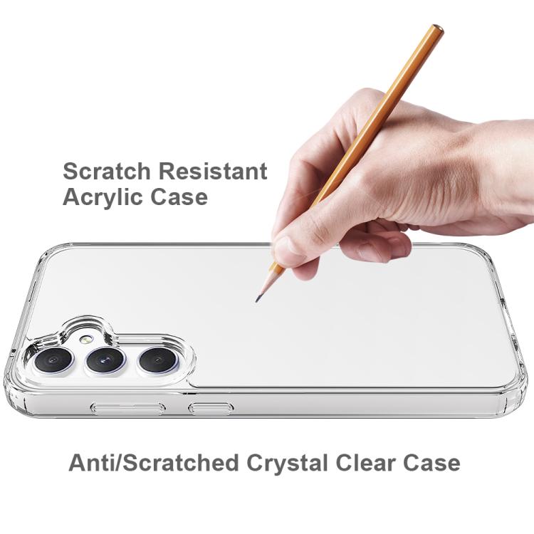For Samsung Galaxy A56 5G Scratchproof Acrylic TPU Phone Case - Transparent