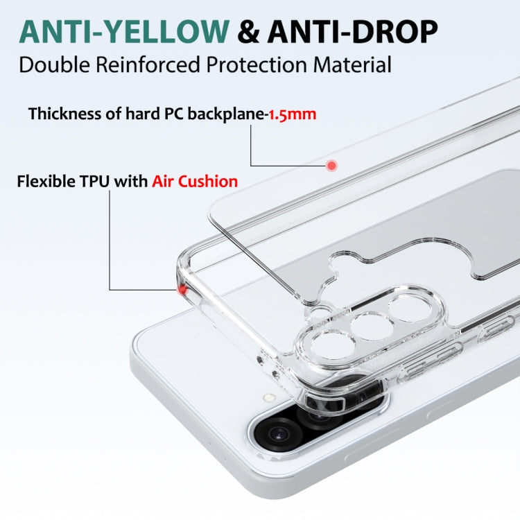 For Samsung Galaxy A26 5G Scratchproof Acrylic TPU Phone Case - Transparent