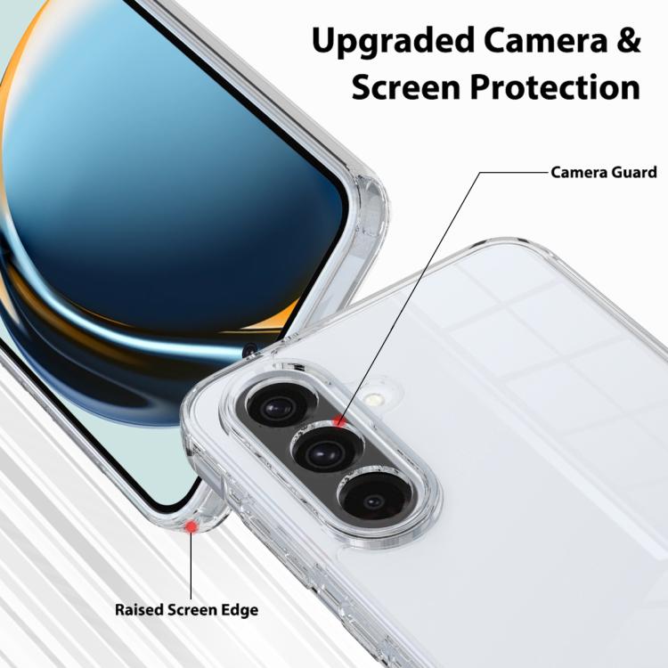 For Samsung Galaxy A17 / F17 / M17 Scratchproof Acrylic TPU Phone Case - Transparent