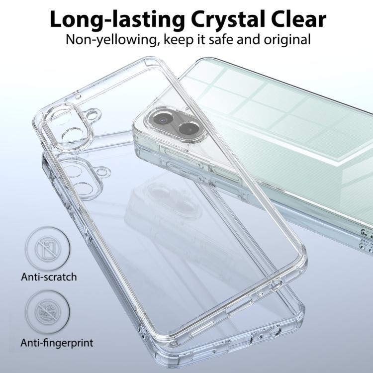 For Samsung Galaxy A07 / M17e / F07e Scratchproof Acrylic TPU Phone Case - Transparent