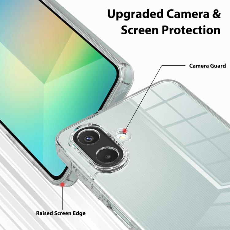 For Samsung Galaxy A07 / M17e / F07e Scratchproof Acrylic TPU Phone Case - Transparent