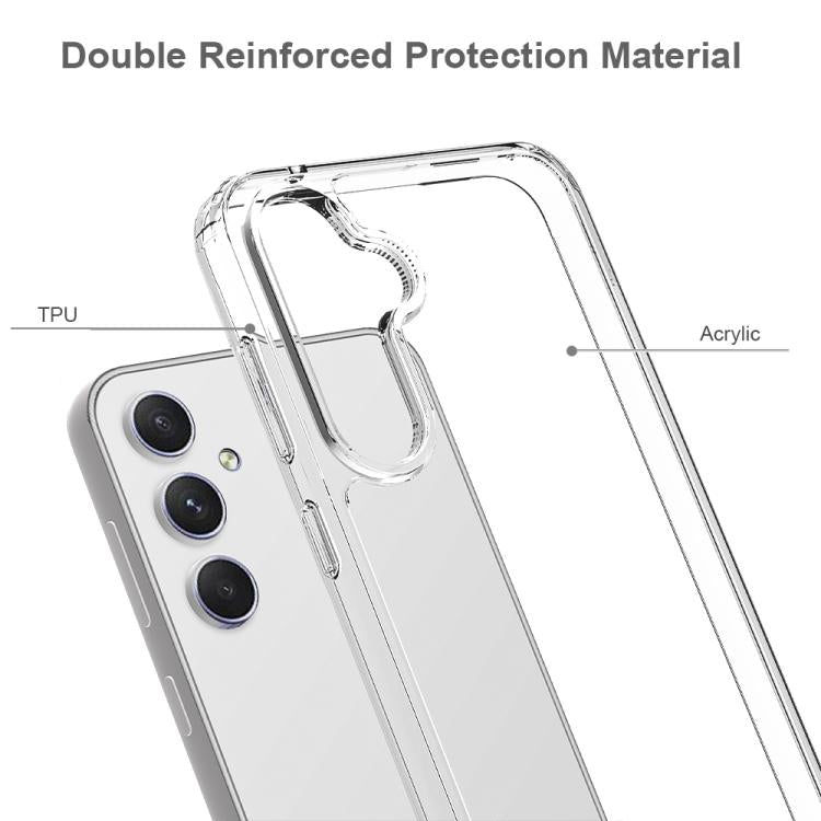 For Samsung Galaxy A37 5G Scratchproof Acrylic TPU Phone Case - Transparent
