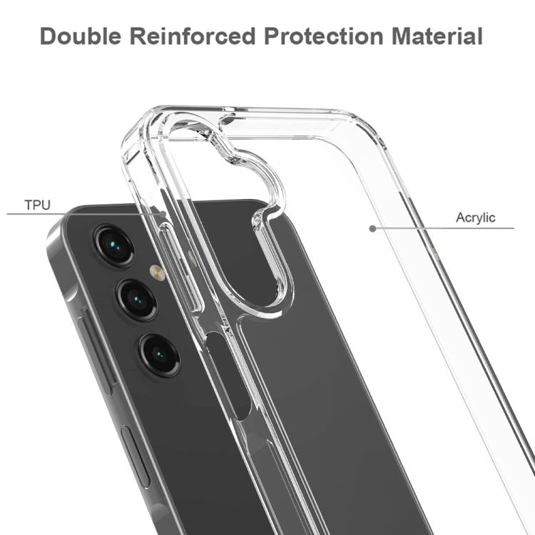 For Galaxy A27 5G Scratchproof Acrylic TPU Phone Case - Transparent