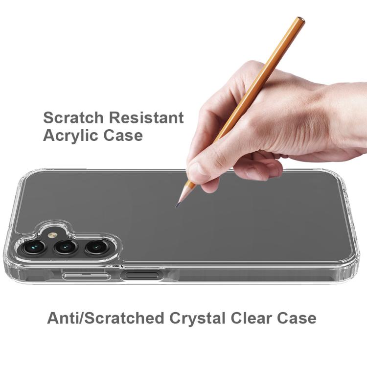 For Galaxy A27 5G Scratchproof Acrylic TPU Phone Case - Transparent