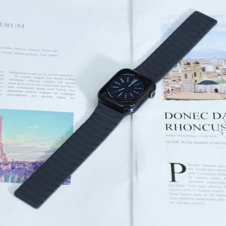 For Apple Watch Series 4 44mm Magnetic Silicone Watch Band