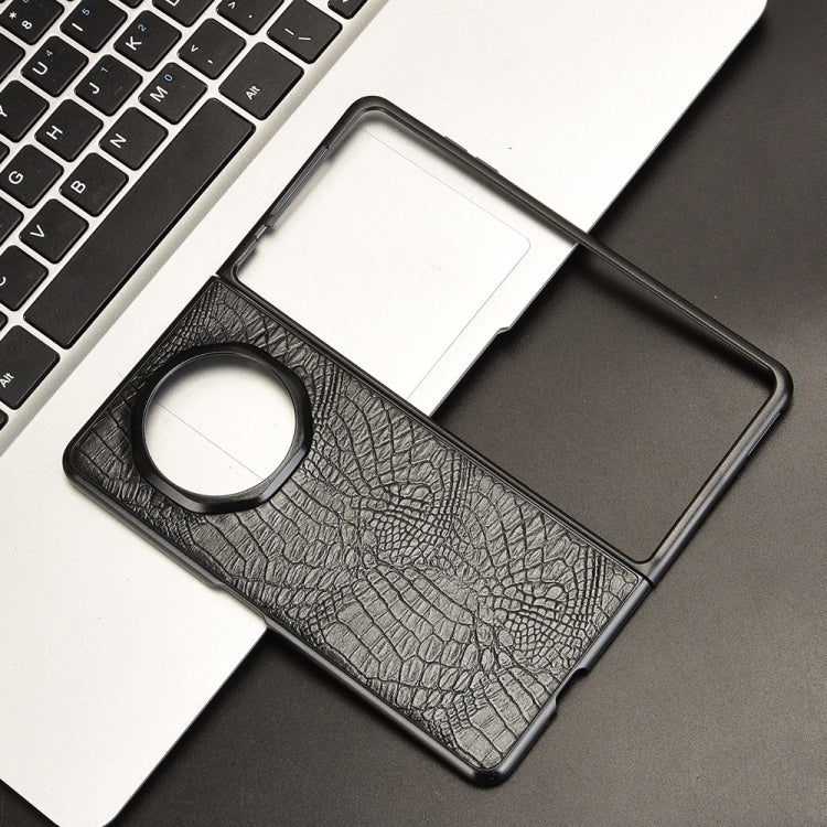 For Honor Magic V3 Crocodile Texture Back Cover Phone Case