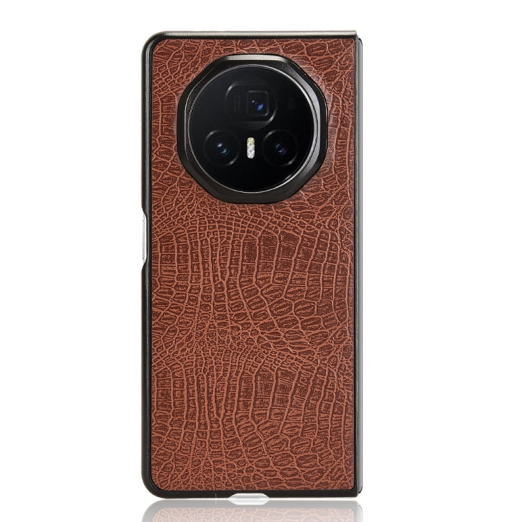 For Honor Magic V3 Crocodile Texture Back Cover Phone Case