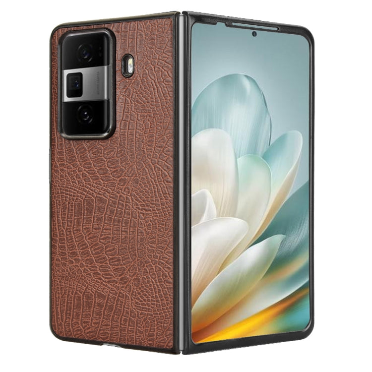 For Honor Magic Vs3 Crocodile Texture Back Cover Phone Case