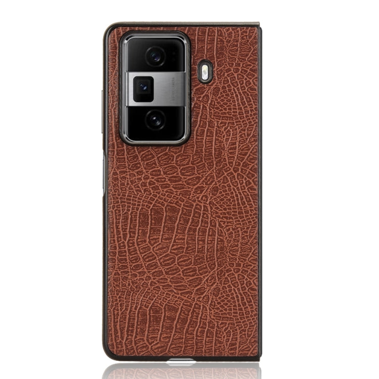 For Honor Magic Vs3 Crocodile Texture Back Cover Phone Case