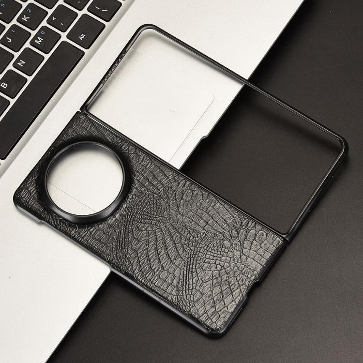 For Honor Magic V5 Crocodile Texture Back Cover Phone Case