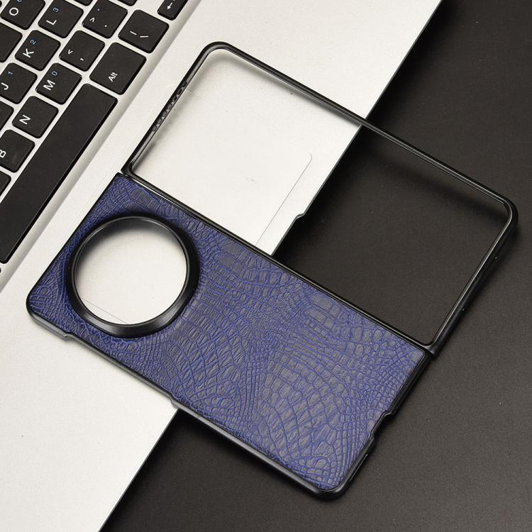 For Honor Magic V5 Crocodile Texture Back Cover Phone Case