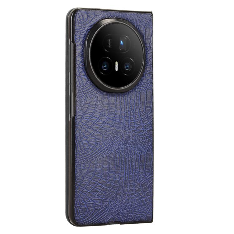 For Honor Magic V5 Crocodile Texture Back Cover Phone Case