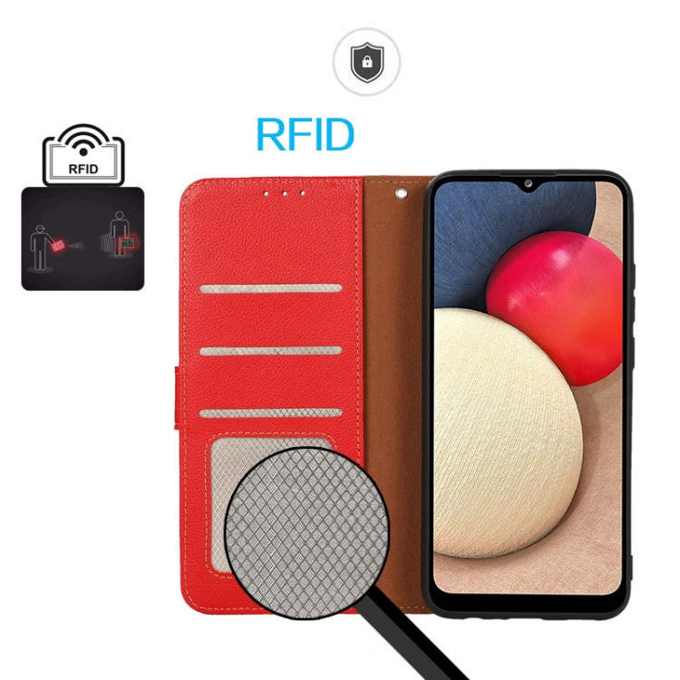 For Samsung Galaxy A16 5G KHAZNEH Litchi Texture Leather RFID Phone Case
