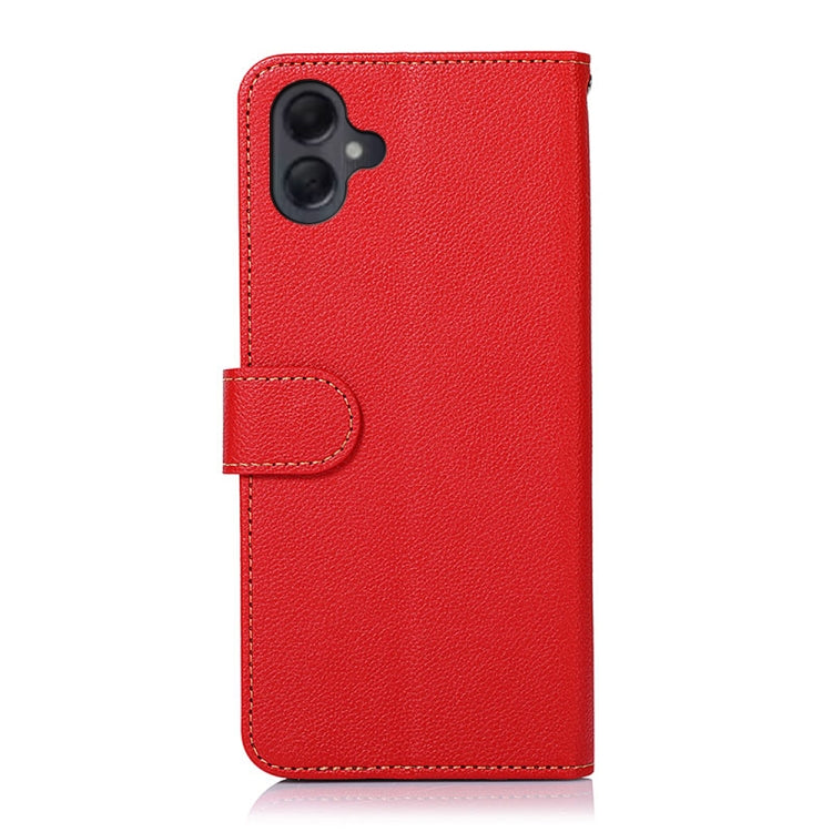 For Samsung Galaxy A06 4G KHAZNEH Litchi Texture Leather RFID Phone Case
